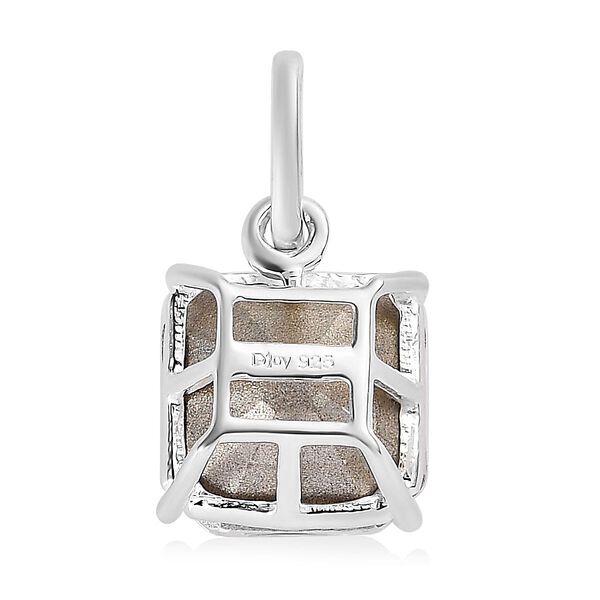 Wei&szlig;er Kristall Anh&auml;nger 925 Silber image number 4