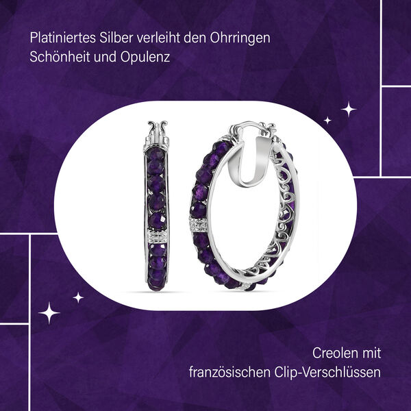 Infinity afrikanische Amethyst-Ohrringe image number 8