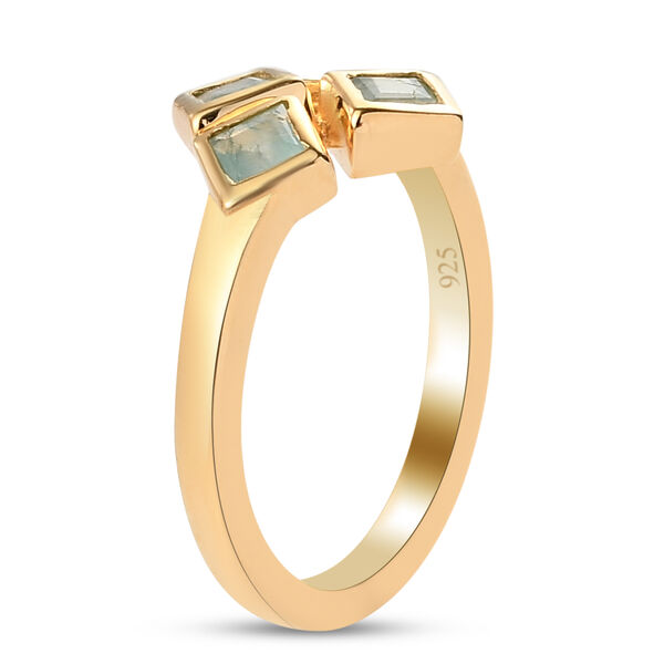 Blaugr&uuml;ner Grandidierit-Ring, ca. 0,50 ct. image number 3