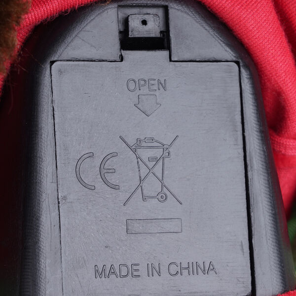 Tanzender Weihnachtsmann, 3xAA Batterie (nicht inkl.), Größe 12x10x30 cm, Grau und Weiß image number 6