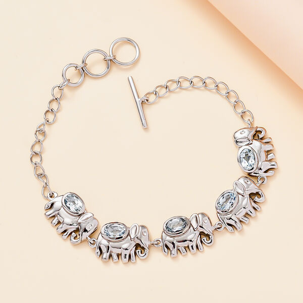 Himmelblaues Topas-Armband, 16,5 cm - 2,95 ct. image number 2