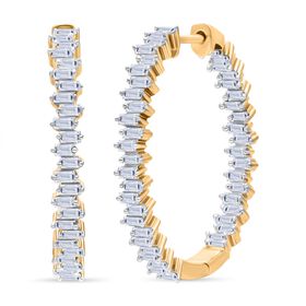 LUXURIANT DIAMOND - Lab Grown Diamant SI Ohrringe 925 Silber 750 Gelbgold Vermeil (10-15 Werktage Lieferzeit) ca. 1.08 ct