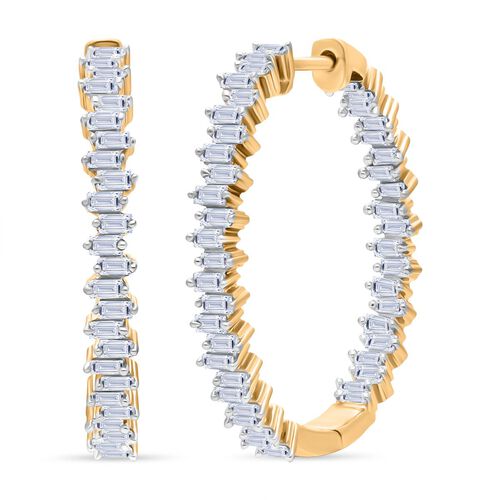 LUXURIANT DIAMOND - Lab Grown Diamant SI Ohrringe 925 Silber 750 Gelbgold Vermeil (10-15 Werktage Lieferzeit) ca. 1.08 ct image number 0