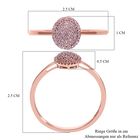 ILIANA - natürlicher, rosa Diamant-Ring, I1 SGL zertifiziert - 0,25 ct. image number 4