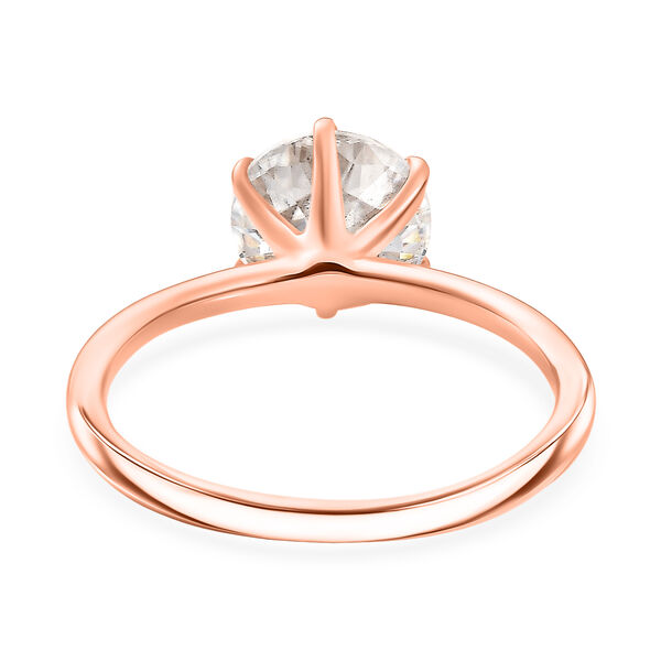 D'Joy Moissanit Ring, 925 Silber ros&eacute;vergoldet - 1,77 ct. image number 6