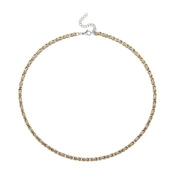 K&ouml;nigskette, Reiner Edelstahl, Bicolor Halskette ca. 50 cm