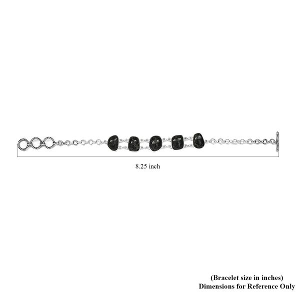 Handgefertigte natürliche Yooperlite Silber Halskette 37,34 Ct image number 5