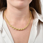Vintage italienische Kordel-Halskette in vergoldetem Silber image number 2