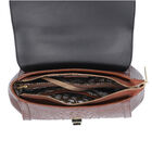 Luxus Crossbody Tasche mit Kroko-Prägung aus echtem Leder, Braun image number 4