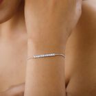 Diamant Bolo-Armband, ca. 24 cm, 925 Silber platiniert image number 2