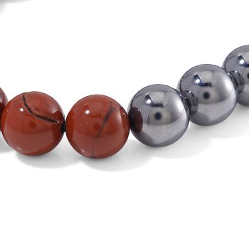 Flexibles Terahertz und roter Jaspis Armband - 140 ct.