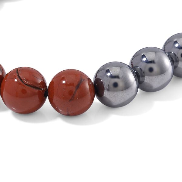 Flexibles Terahertz und roter Jaspis Armband - 140 ct. image number 4