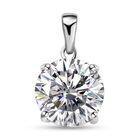Weißer Kristall-Anhänger, 925 Silber