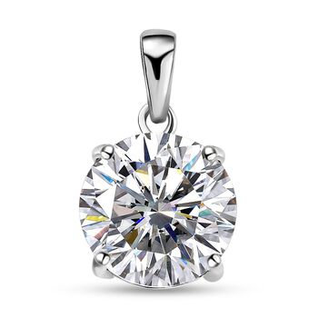 Wei&szlig;er Kristall-Anh&auml;nger, 925 Silber