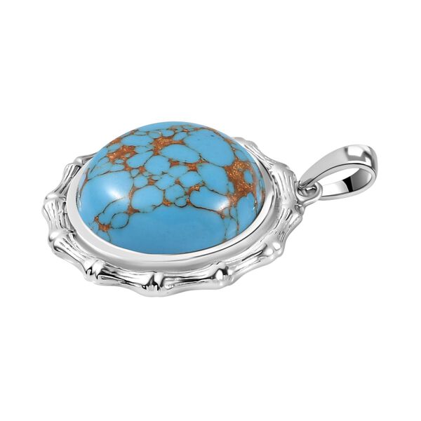 Blaues T&uuml;rkis Anh&auml;nger 925 Silber platiniert ca. 9.72 ct image number 3