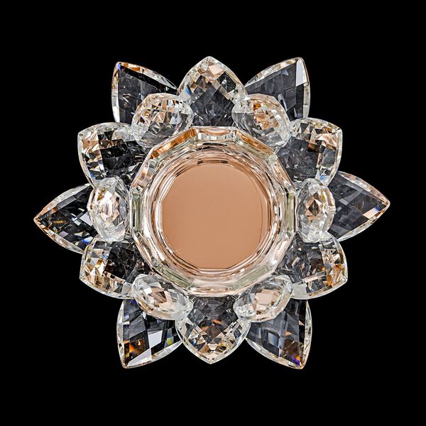 The 5th Season - Lotus-Design-Kristall-Kerzenhalter, Champagner, 7.5x13cm image number 3