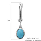 Natürliche Sleeping Beauty Türkis-Ohrhänger in Silber, 1,44 ct. image number 3