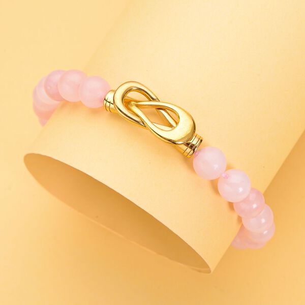 Rosenquarz Armband, 20 cm - 112,50 ct. image number 2