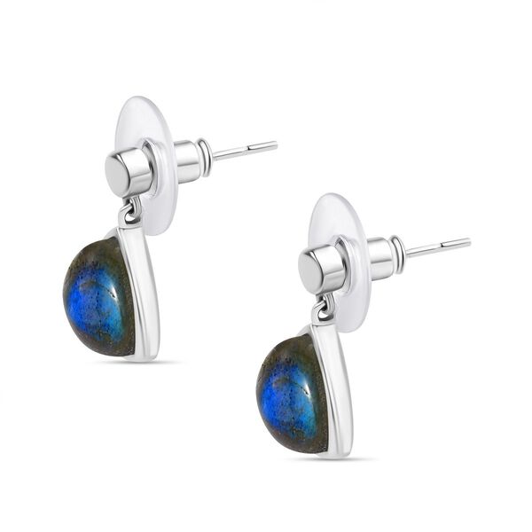 AAA Labradorit Ohrringe - 8,89 ct. image number 4