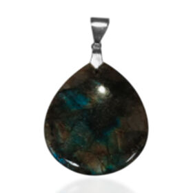 Fancy Labradorit Anhänger Reiner Edelstahl ca. 90,00 ct.