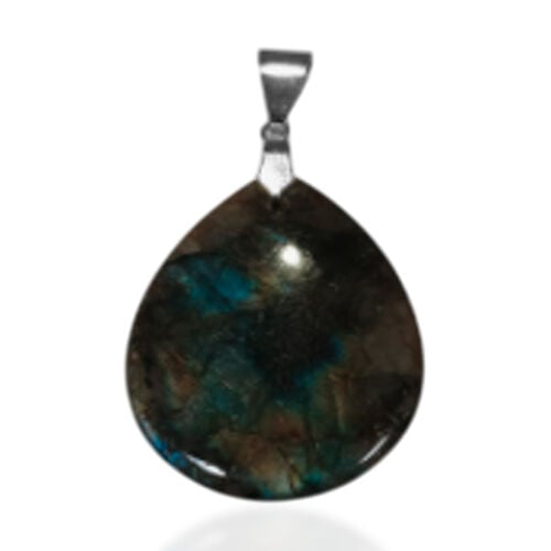 Fancy Labradorit Anhänger Reiner Edelstahl ca. 90,00 ct. image number 0