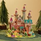 3D-Puzzle Märchenschloss - Kreativer Bauspaß mit Ingenieursflair, inkl. aller Werkzeuge, 18x26x41cm