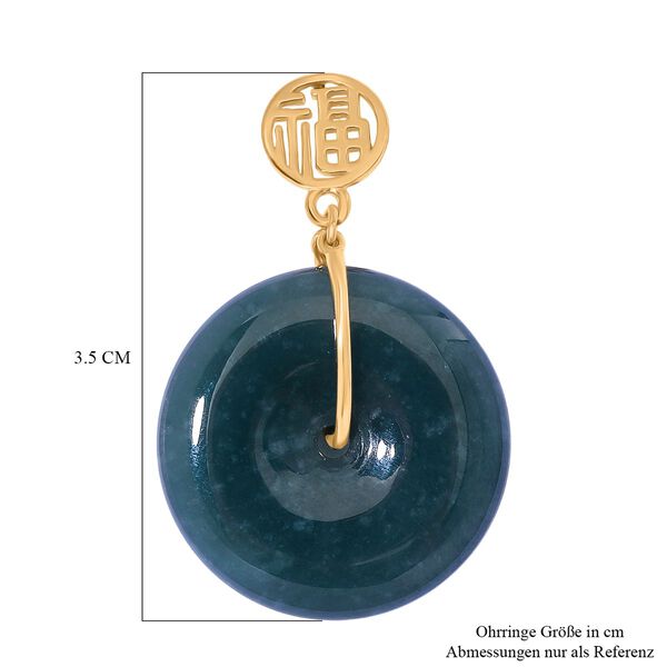 Natürliche Olmek Jadeit Ohrringe - 50 ct. image number 6