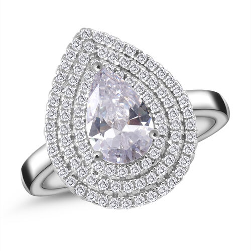 LUSTRO STELLA- weißer Zirkonia-Ring - 2,96 ct. image number 0