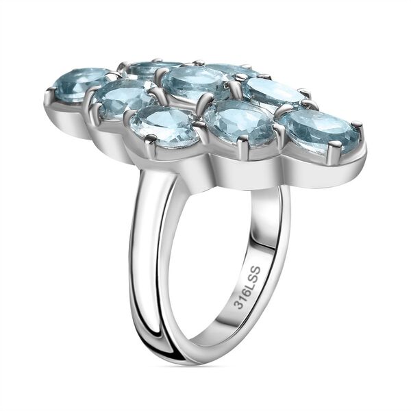 Himmelblauer Topas-Ring - 4,61 ct. image number 5