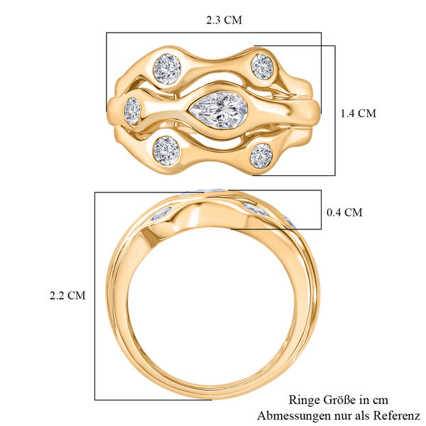 EverTrue wei&szlig;er Topas Ring - 1,16 ct. image number 7