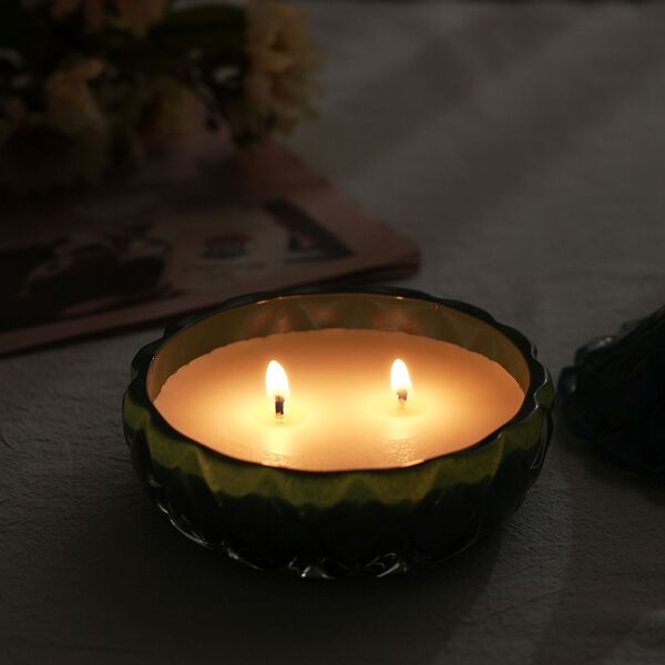 The 5th Season: Premium Kollektion Duftkerze im orientalischem Glas, 20h Brenndauer, Petrol image number 9