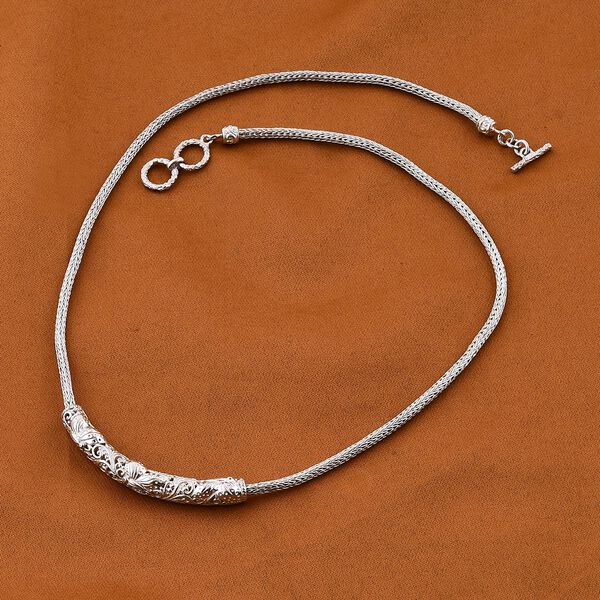 Royal Bali - 925 Silber Halskette, ca. 45 cm ca. 19,96g image number 2