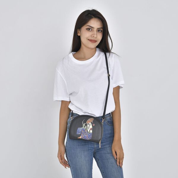 Umh&auml;ngetasche mit Multi-F&auml;chern und RFID Schutz, Geisha, 21x16,5x4,5 cm, Geisha image number 2