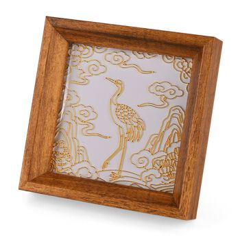" Golden Lottery Painting frame table disply  Product size: 18.5 * 16 * 5CM Packaging: 1 piece/white box Function: Photo frame, colored sand, water-based eco-friendly adhesive, plastic cup, oil painting scraper"