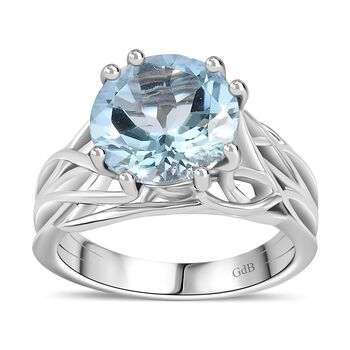 Himmelblauer Topas-Ring  - 4,25 ct.