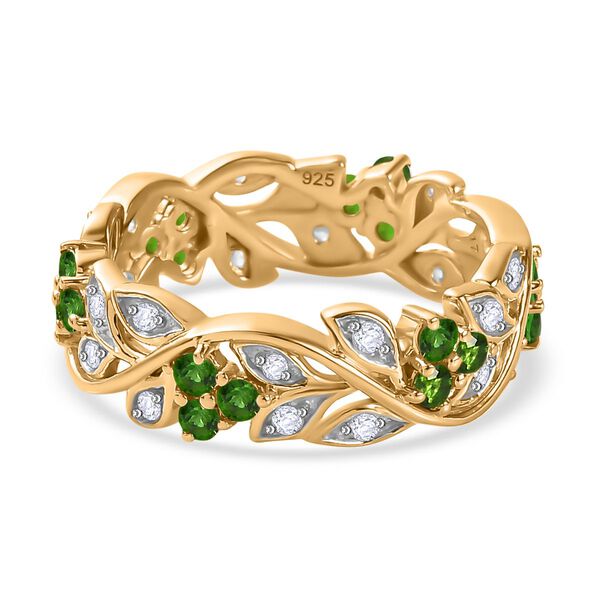 ALLORO AA Nat&uuml;rlicher Chromdiopsid und Zirkon-Ring - 1,17 ct. image number 0