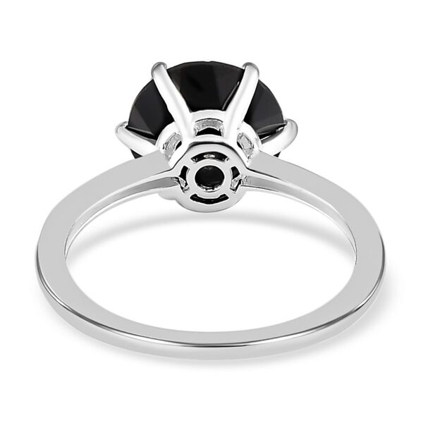 Schwarzer Spinell Ring, 925 Silber,  (Gr&ouml;&szlig;e 16.00) ca. 3.31 ct image number 6