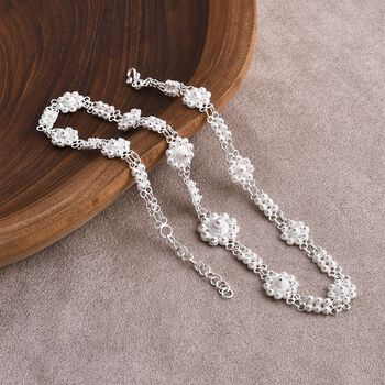 DJoy Royal Bali Kollektion - 925 Silber Tarakashi Halskette ca. 45 cm ca. 20,10g