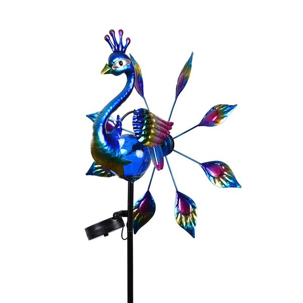 Solarbetriebener Windspinner: Blauer Pfau image number 10