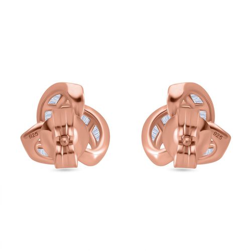 LUXURIANT DIAMOND - Lab Grown Diamant SI-GH SGL zertifiziert Ohrringe, 925 Silber 750 Roségold Vermeil ca. 0,25 ct. image number 4