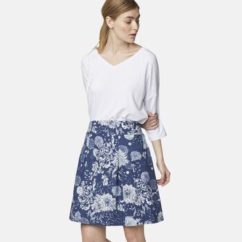 Bambus V-Ausschnitt T-Shirt, Gr&ouml;&szlig;e 44, Wei&szlig;