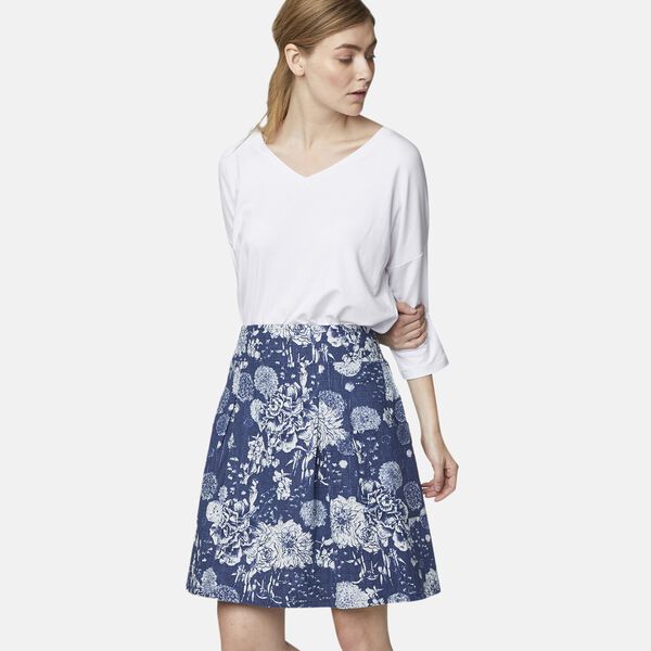 Bambus V-Ausschnitt T-Shirt, Gr&ouml;&szlig;e 44, Wei&szlig;