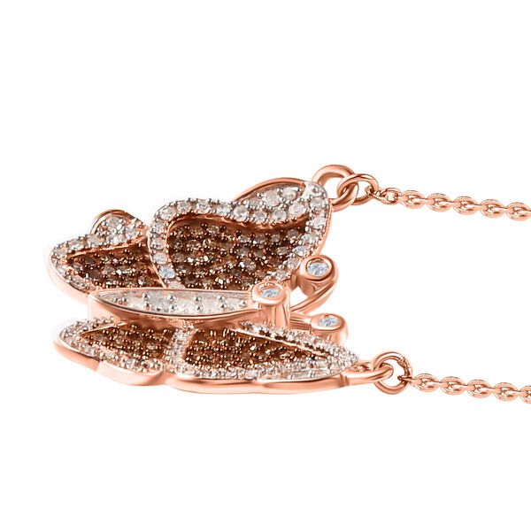 GP Kollektion - Wei&szlig;er Diamant Schmuckset 925 Silber Ros&eacute;gold Vermeil ca. 0.75 ct image number 4