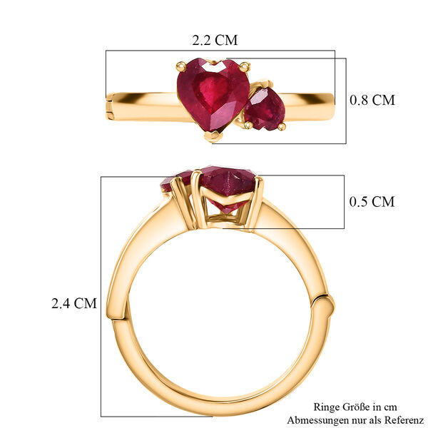 D'Joy afrikanischer Rubin Ring - 2 ct. image number 7