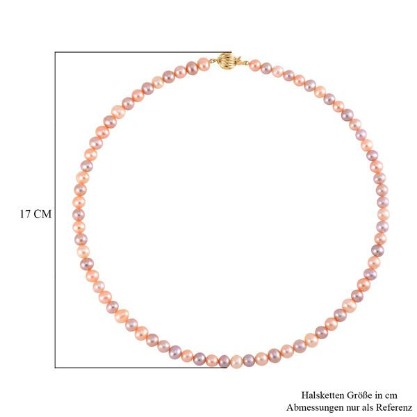 AAA mehrfarbige Süßwasser Perlen Halskette, 50cm image number 6