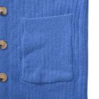 longline coatigan with bottonsMaterial: PBT26%, nylon 32%, acrylic 42%Size:50*90cmWeight:700gColor: blue image number 5