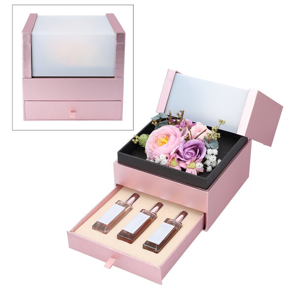 The 5th Season - 2-lagig Kunstblumen Box und 3er-Set Raumspray, Lila image number 6