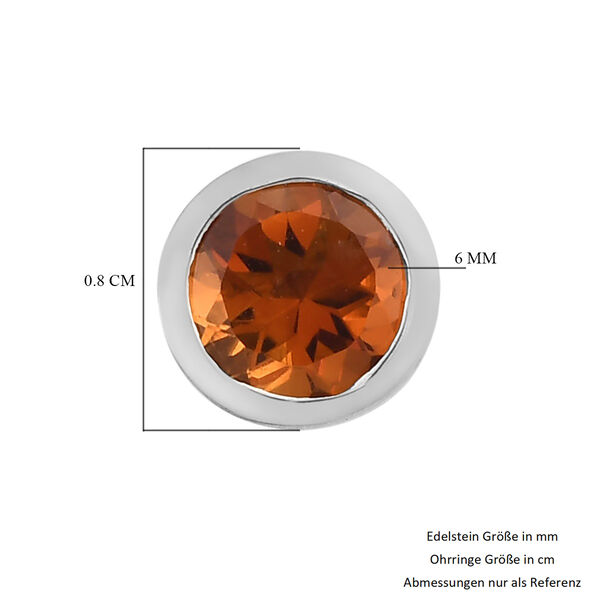 Madira Citrin Ohrstecker, 925 Silber platiniert, ca. 1,36 ct image number 5