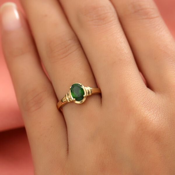 Nat&uuml;rlicher Chromdiopsid-Ring - 0,87 ct. image number 3