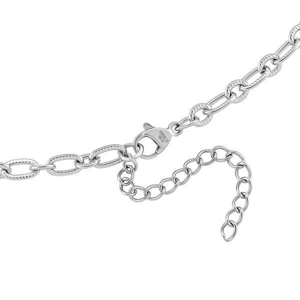 DESIGNER INSPIRIERT - 2er Fancy Ketten Set mit 5 cm Extender, Silberfarben image number 7